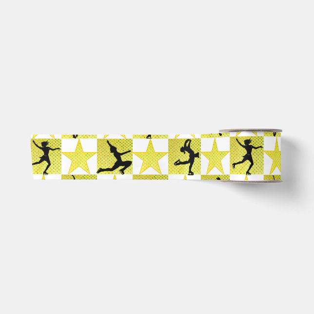 FIGURE SKATING CHRISTMAS QUEEN SATIN RIBBON (Front)