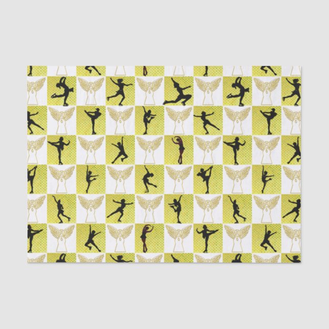 FIGURE SKATING CHRISTMAS QUEEN TISSUE PAPER (Front)