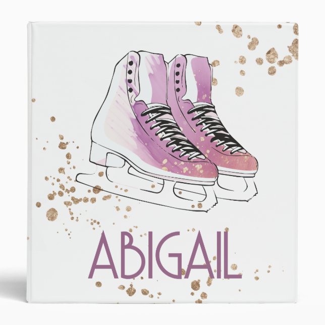 "Figure Skating" custom name Binder (Front)