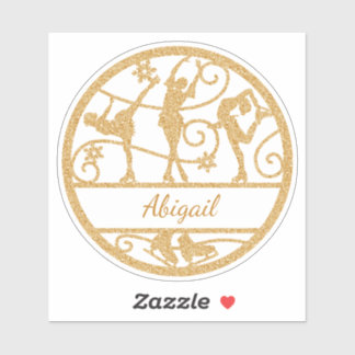 Figure Skating Custom Name Vynil