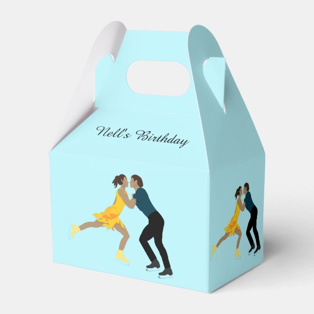 Figure Skating Favor Box (Front Side)
