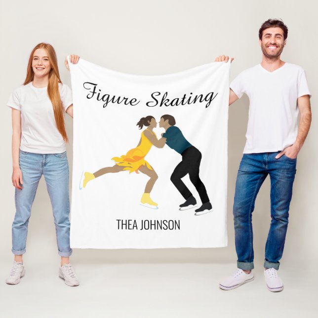 Figure Skating Fleece Blanket (In Situ)