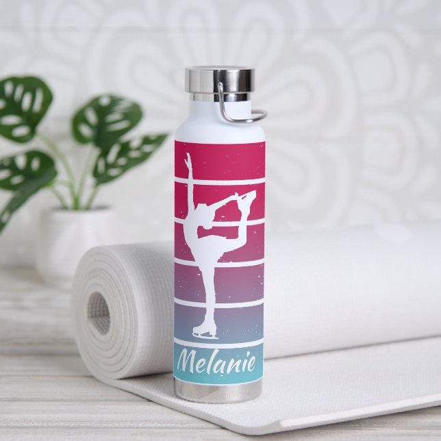 Figure Skating Girl customize name Water Bottle (Yoga)