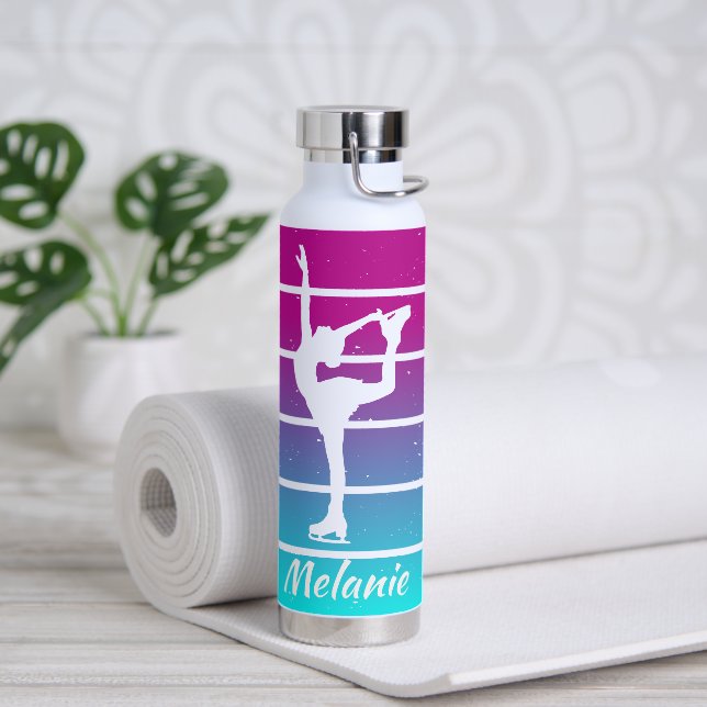 Figure Skating Girl customize name Water Bottle (Yoga)