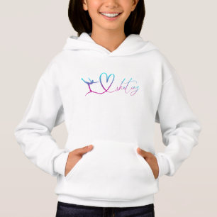 figure skating girls hoodie "I love skating"