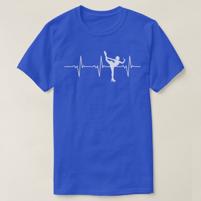 Figure Skating Heartbeat 2 T-Shirt (Design Front)