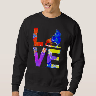 Figure Skating Hockey ice Skating Skater Figure Sk Sweatshirt