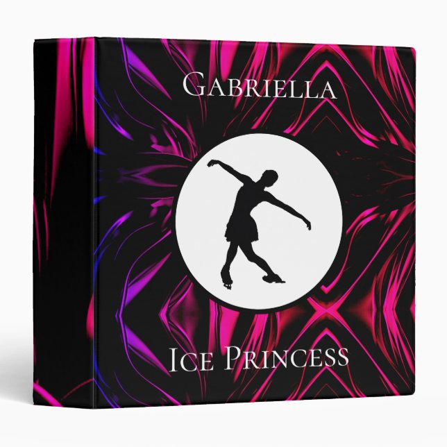 Figure Skating "Ice Princess" Personalized Binder (Front/Spine)
