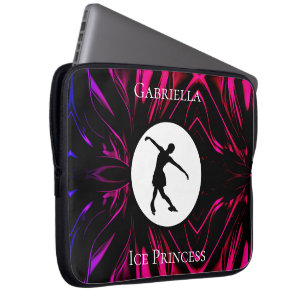 Figure Skating "Ice Princess" Personalized Laptop Sleeve