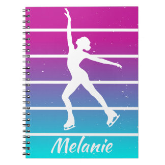 "Figure skating" ice skating custom name Notebook