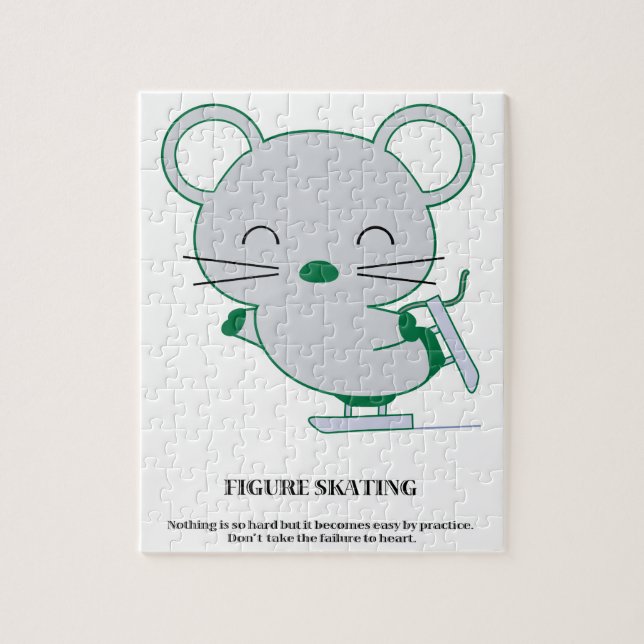 Figure skating jigsaw puzzle (Vertical)