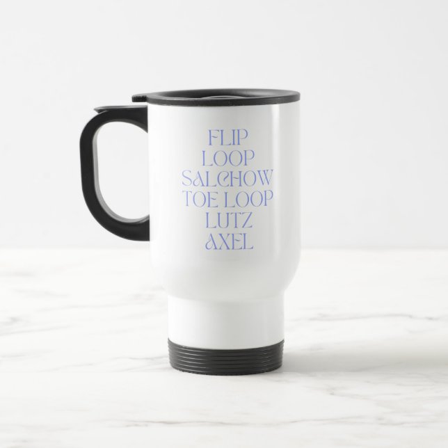 Figure Skating Jumps Travel Mug (Left)