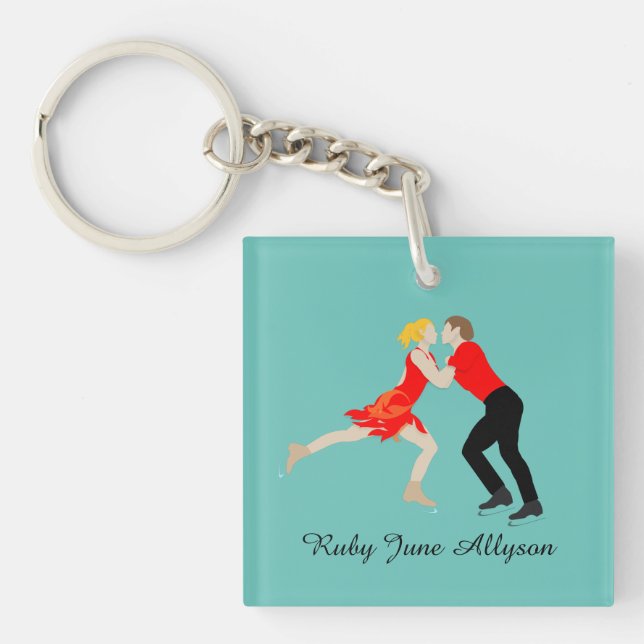 Figure Skating Keychain (Front)