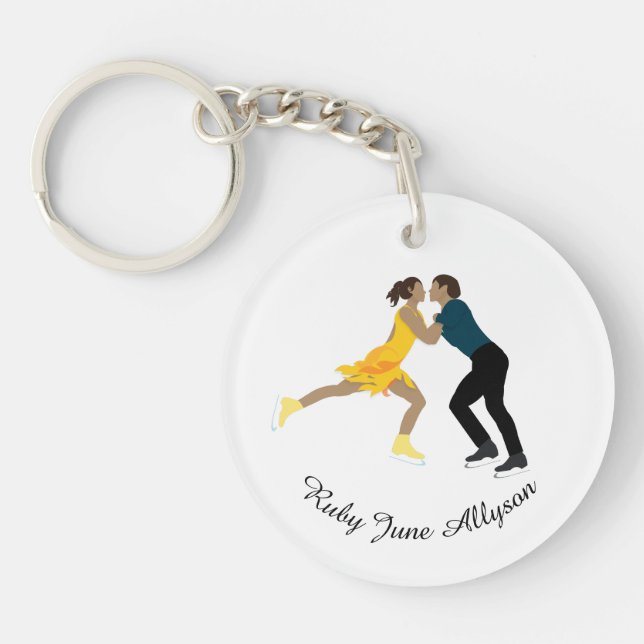 Figure Skating Keychain (Front)