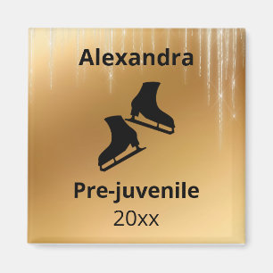 Figure skating level test year gold magnet