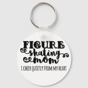 Figure Skating Mom Gift Keychain