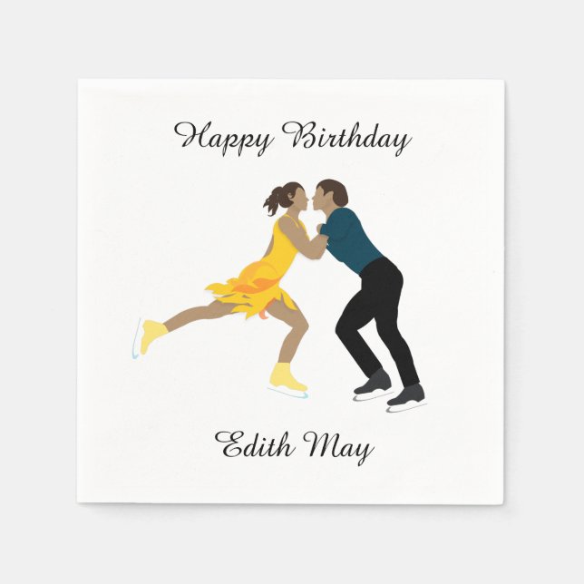 Figure Skating Napkin (Front)