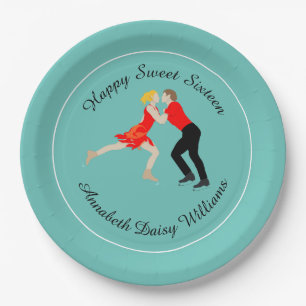 Figure Skating Paper Plate