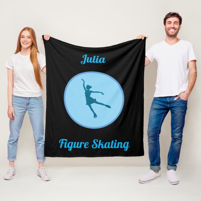 Figure Skating Personalized Fleece Blanket (In Situ)