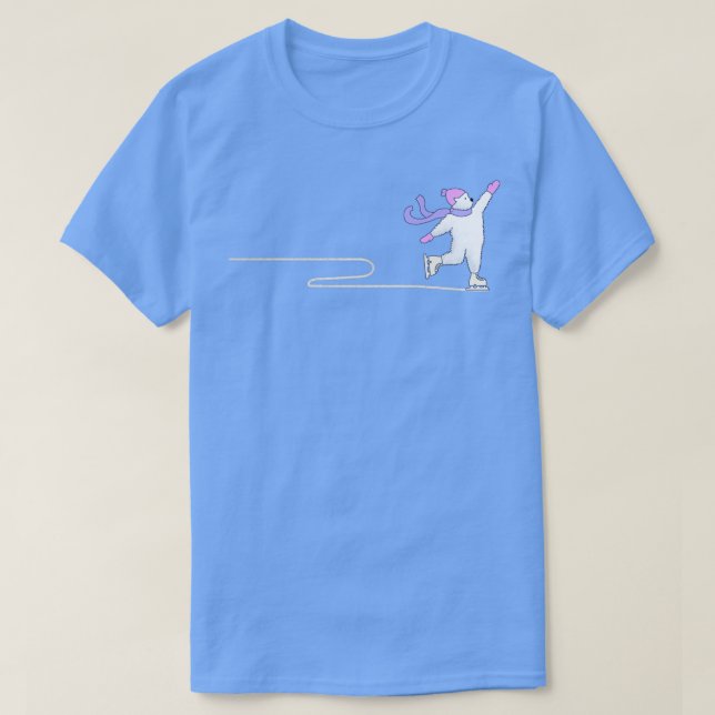 Figure Skating Polar Bears 1 T-Shirt (Design Front)