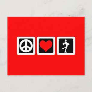 Figure skating postcard