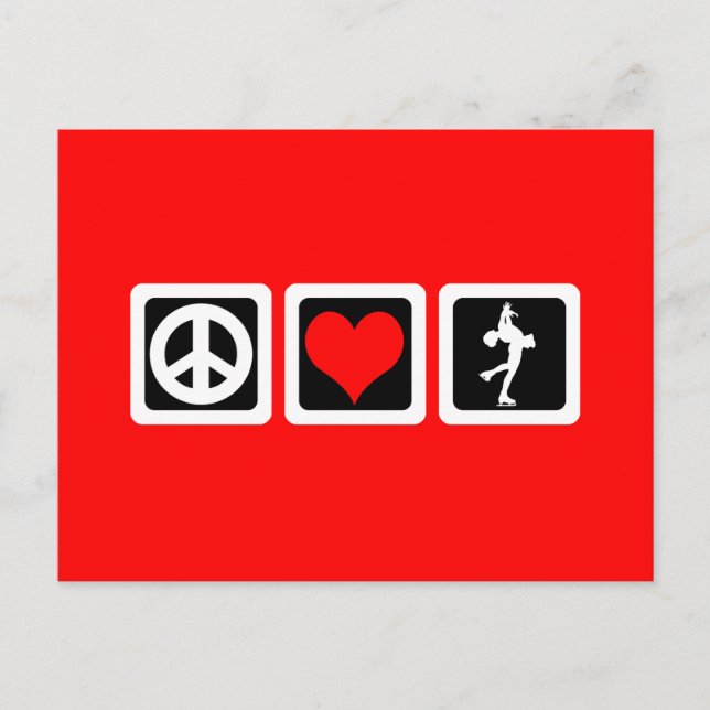 Figure skating postcard (Front)