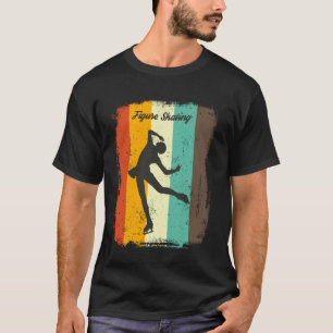 Figure Skating Retro 70s Vintage Women T-Shirt