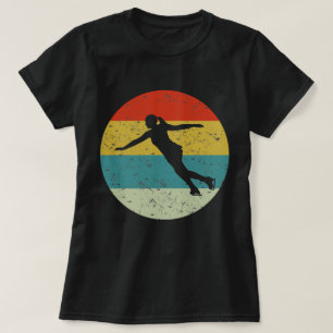 Figure skating retro vintage  silhouette 70s T-Shirt