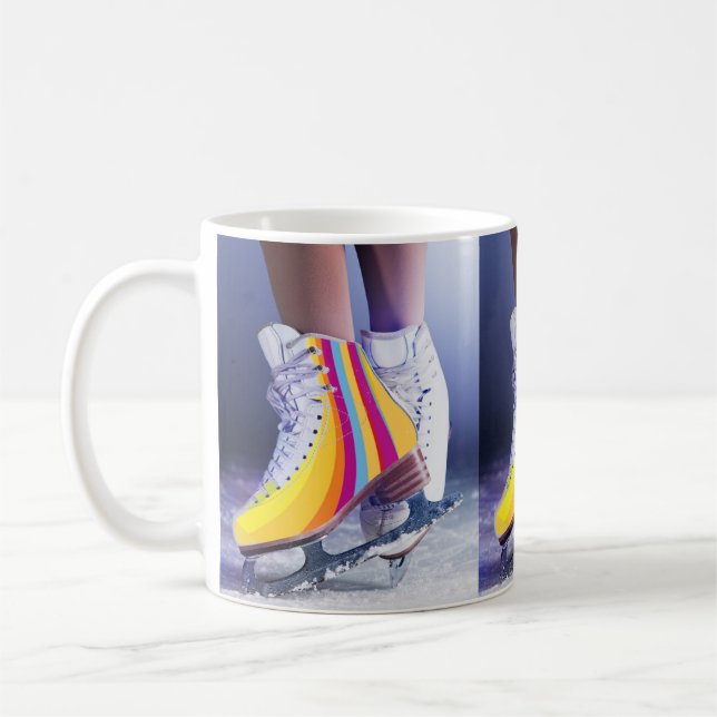Figure skating shoes coffee mug (Left)