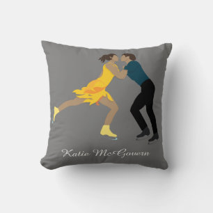 Figure Skating Throw Pillow