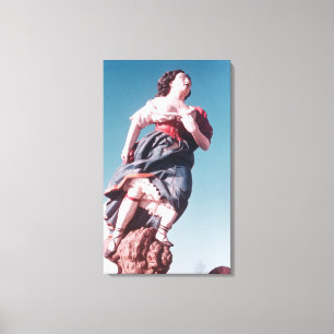 Figurehead from unknown sailing ship canvas print