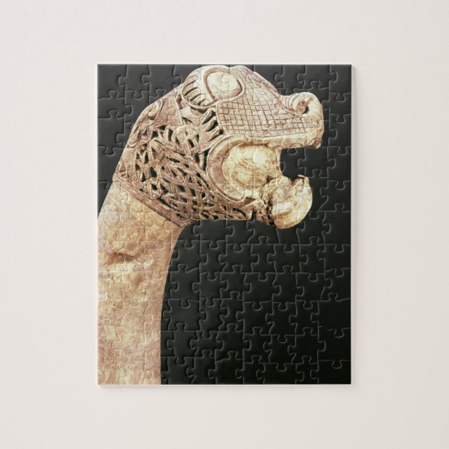Figurehead of a Viking Longship, found at Oseberg, Jigsaw Puzzle (Vertical)