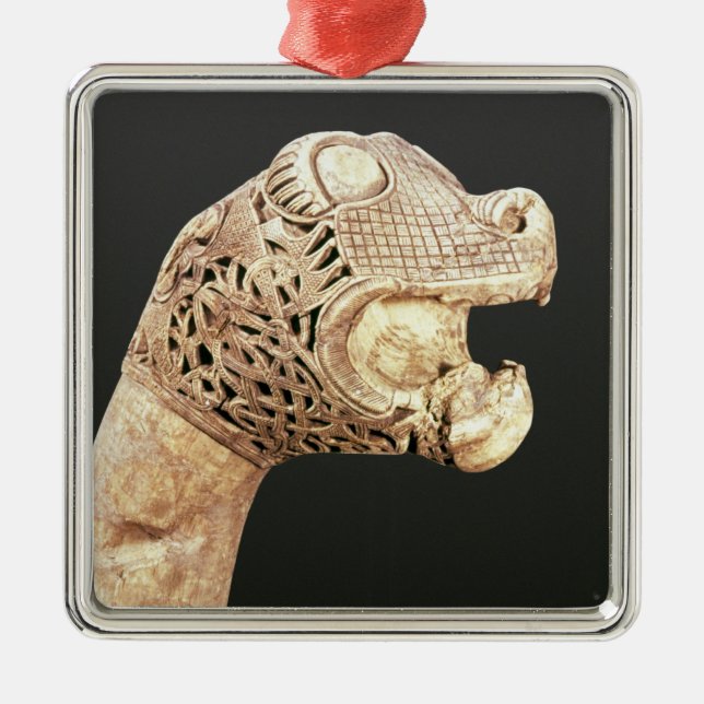 Figurehead of a Viking Longship, found at Oseberg, Metal Ornament (Front)