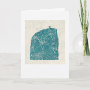 Figures holding hands card