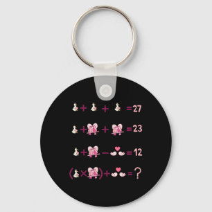 Figures Math Equation Teacher Algebra Silly Goose  Keychain