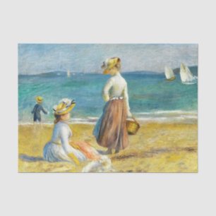 Figures on the Beach, Auguste Renoir Decoupage Art Tissue Paper