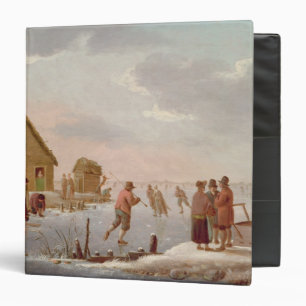 Figures Skating in a Winter Landscape Binder