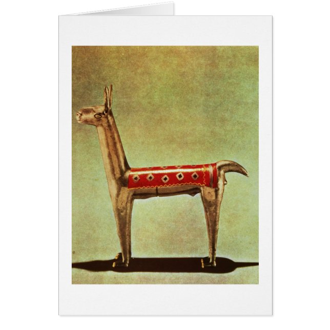 Figurine argentée de lama, du Pérou, après 1438 (Devant)