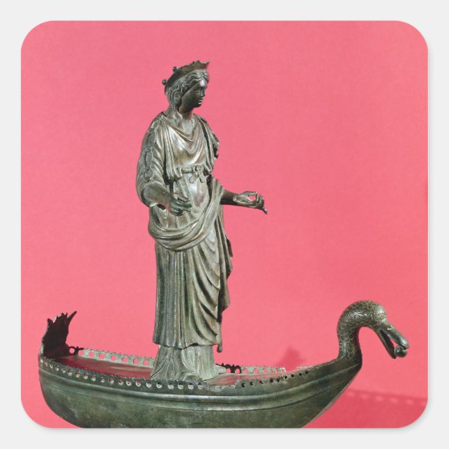 Figurine of the Goddess Sequana Square Sticker (Front)