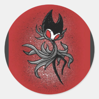 figurinha do game hollow knight classic round sticker