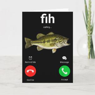 Fih Calling Decline Accept Funny Phone Call Misspe Card