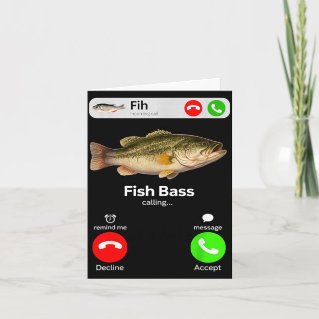 Fih Calling Remind Message Decline Accept Phone Card (Front)