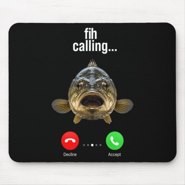 Fih Calling Remind Message Decline Accept Phone Mouse Pad (Front)
