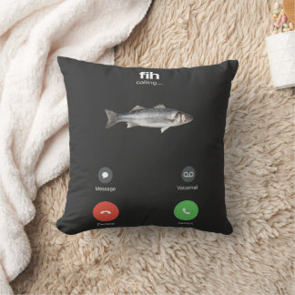 fih is calling throw pillow