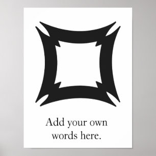 FIHANKRA   Adinkra Symbol of Security and Safety Poster