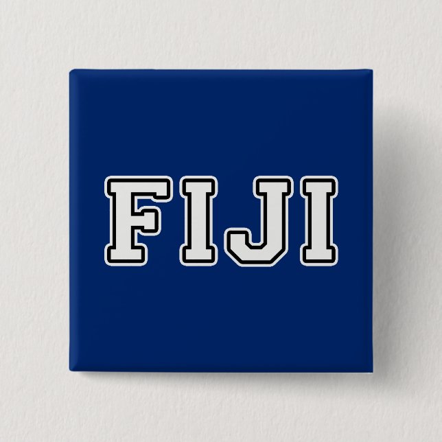 Fiji 2 Inch Square Button (Front)