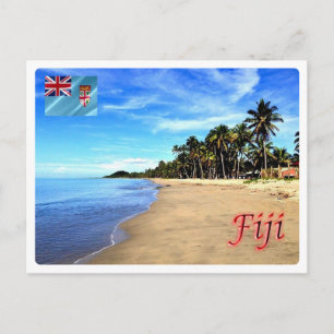 Fiji - Beach - Postcard