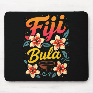 Fiji Bula Tropical Island Vacation Souvenir Mouse Pad