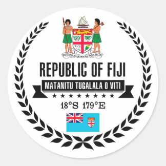 Fiji Classic Round Sticker