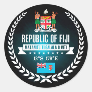 Fiji Classic Round Sticker